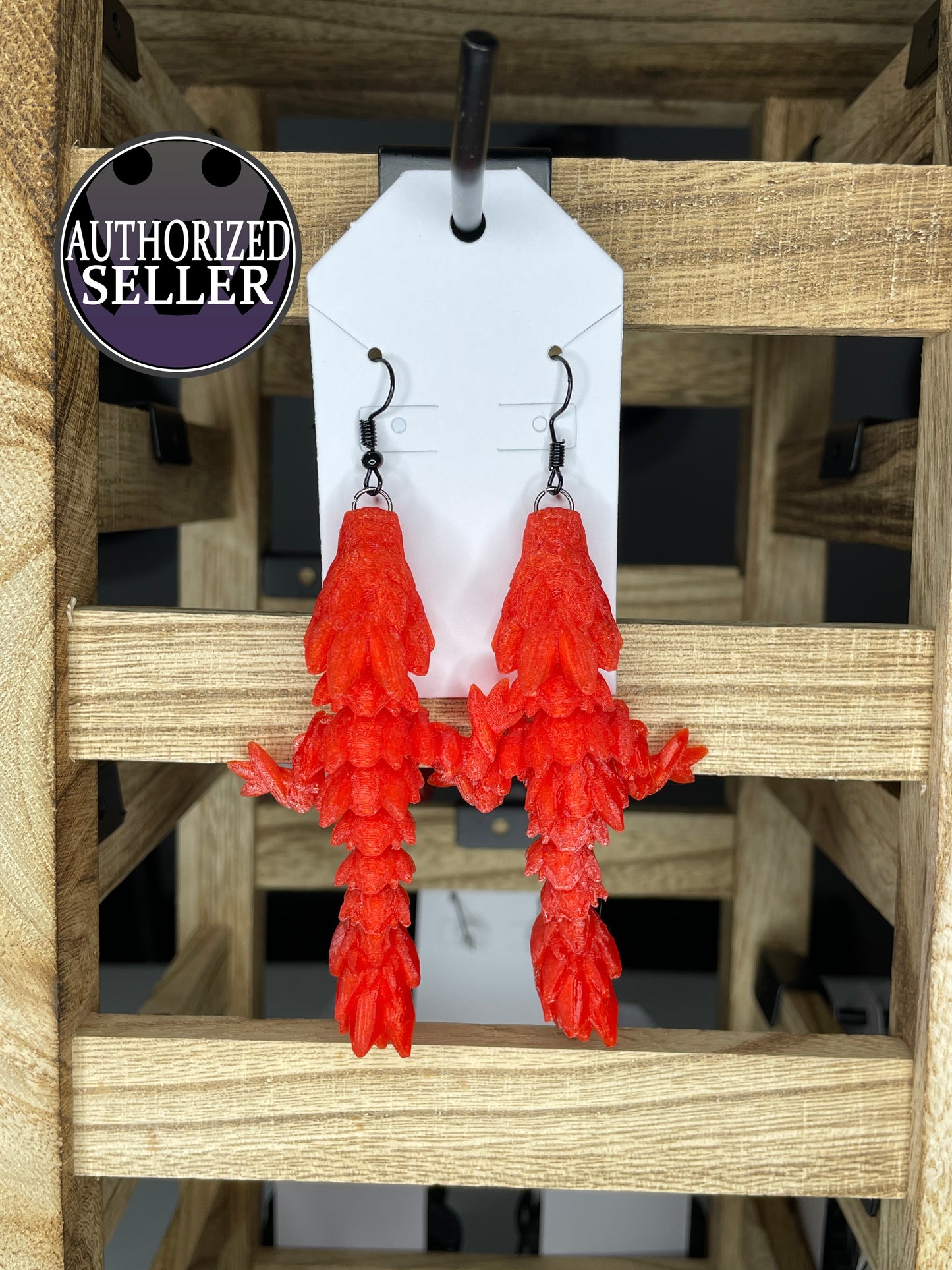 Gemstone Dragon Earrings by Cinderwing3D