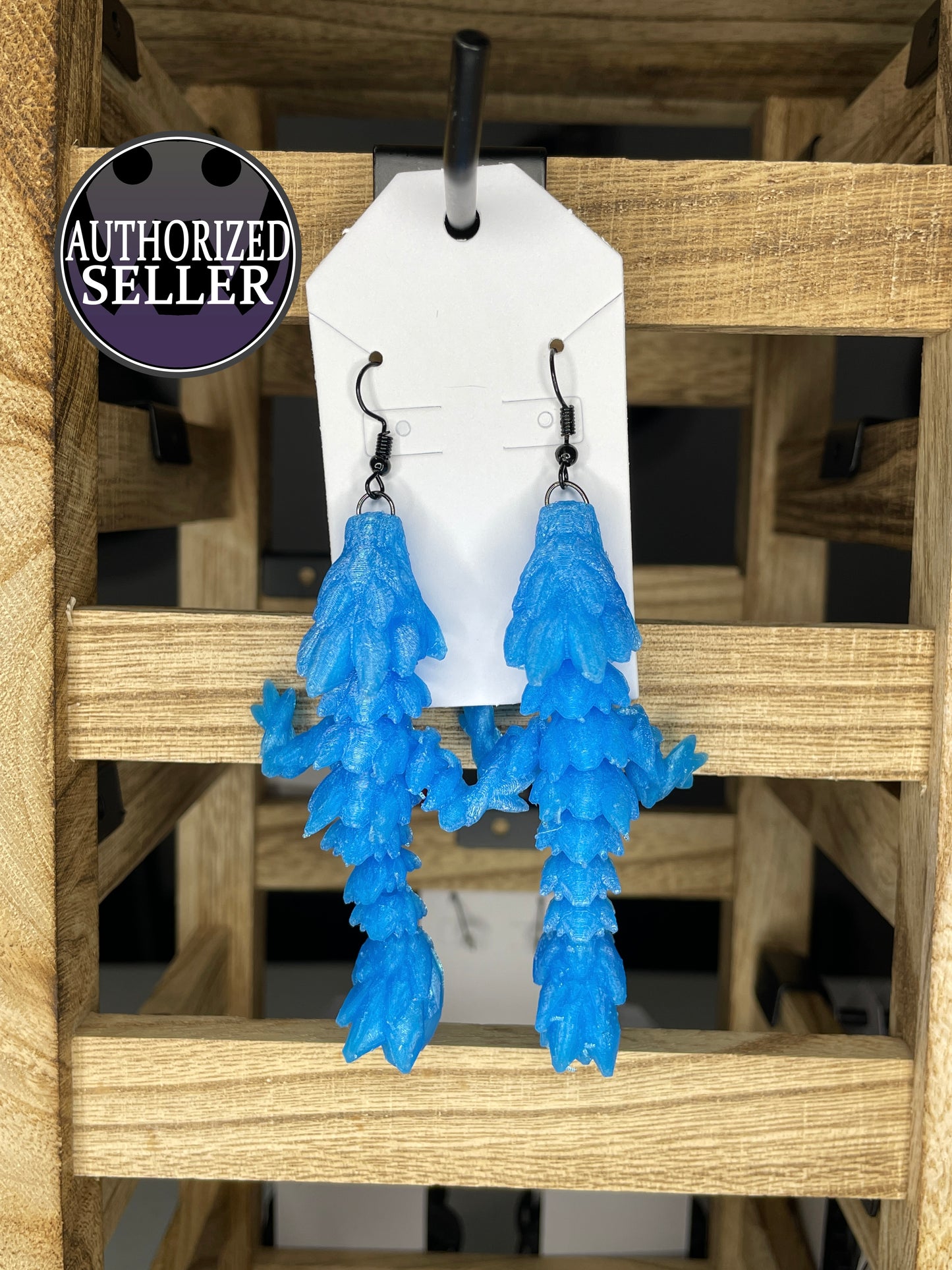 Gemstone Dragon Earrings by Cinderwing3D