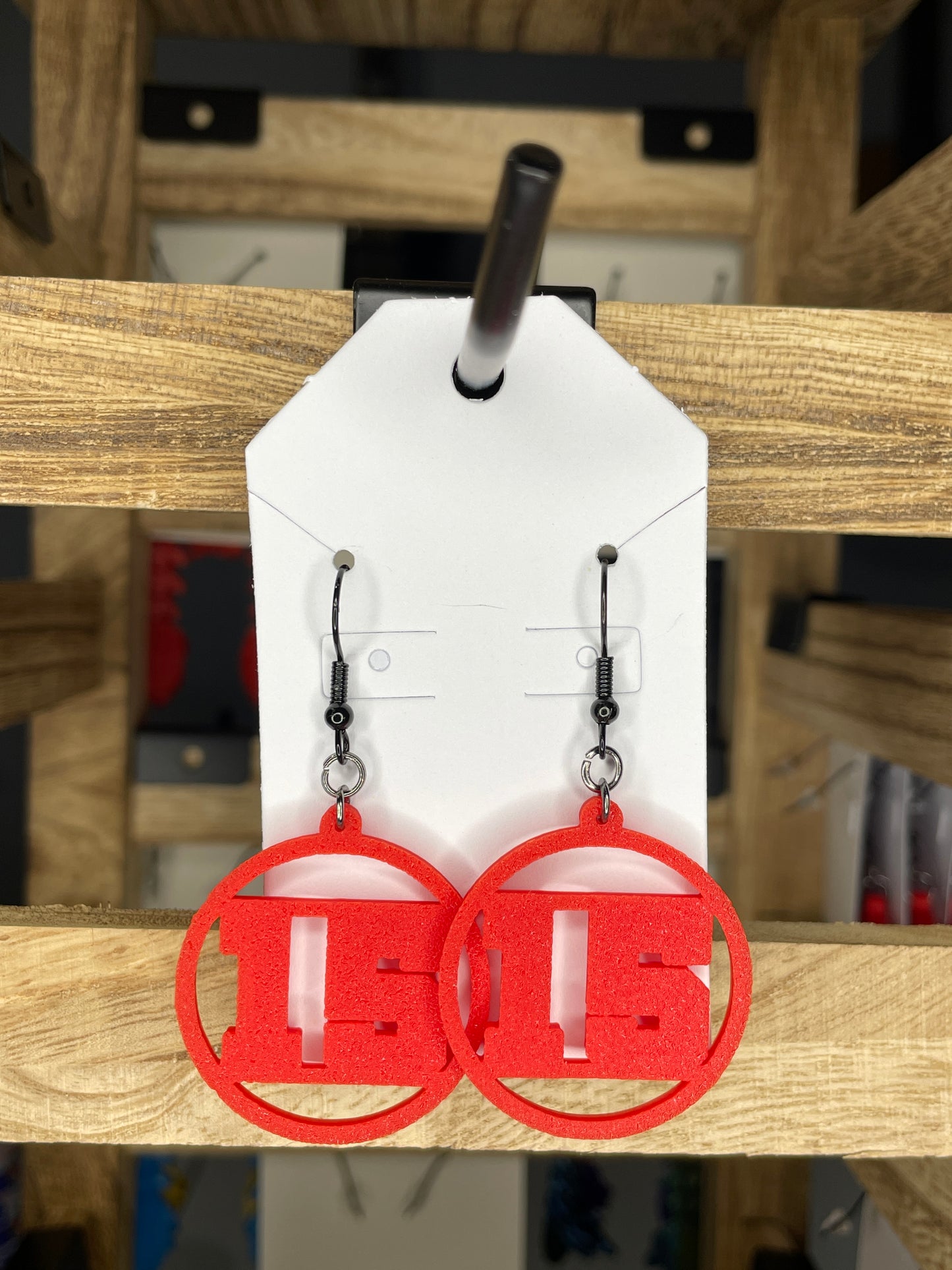 Jersey Number Earrings