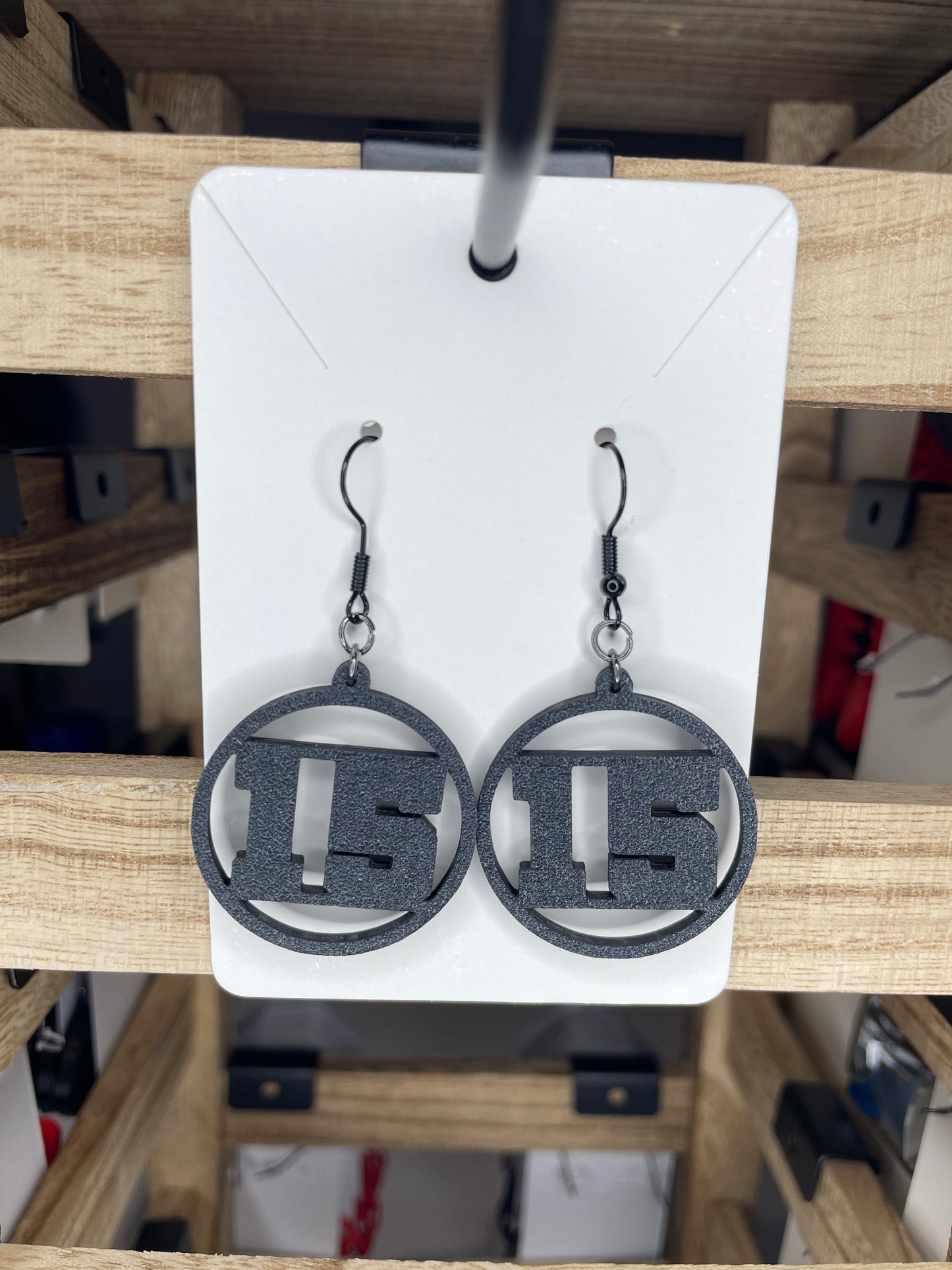 Jersey Number Earrings
