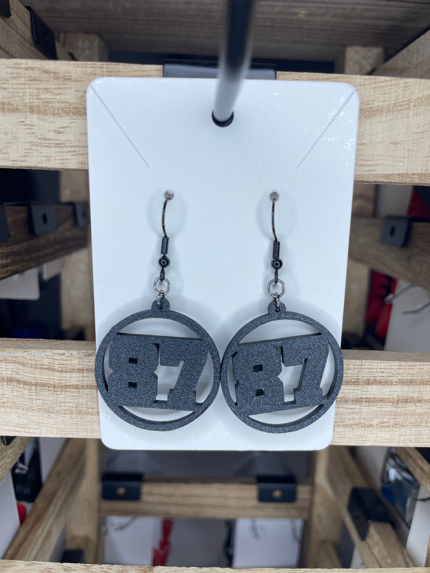 Jersey Number Earrings