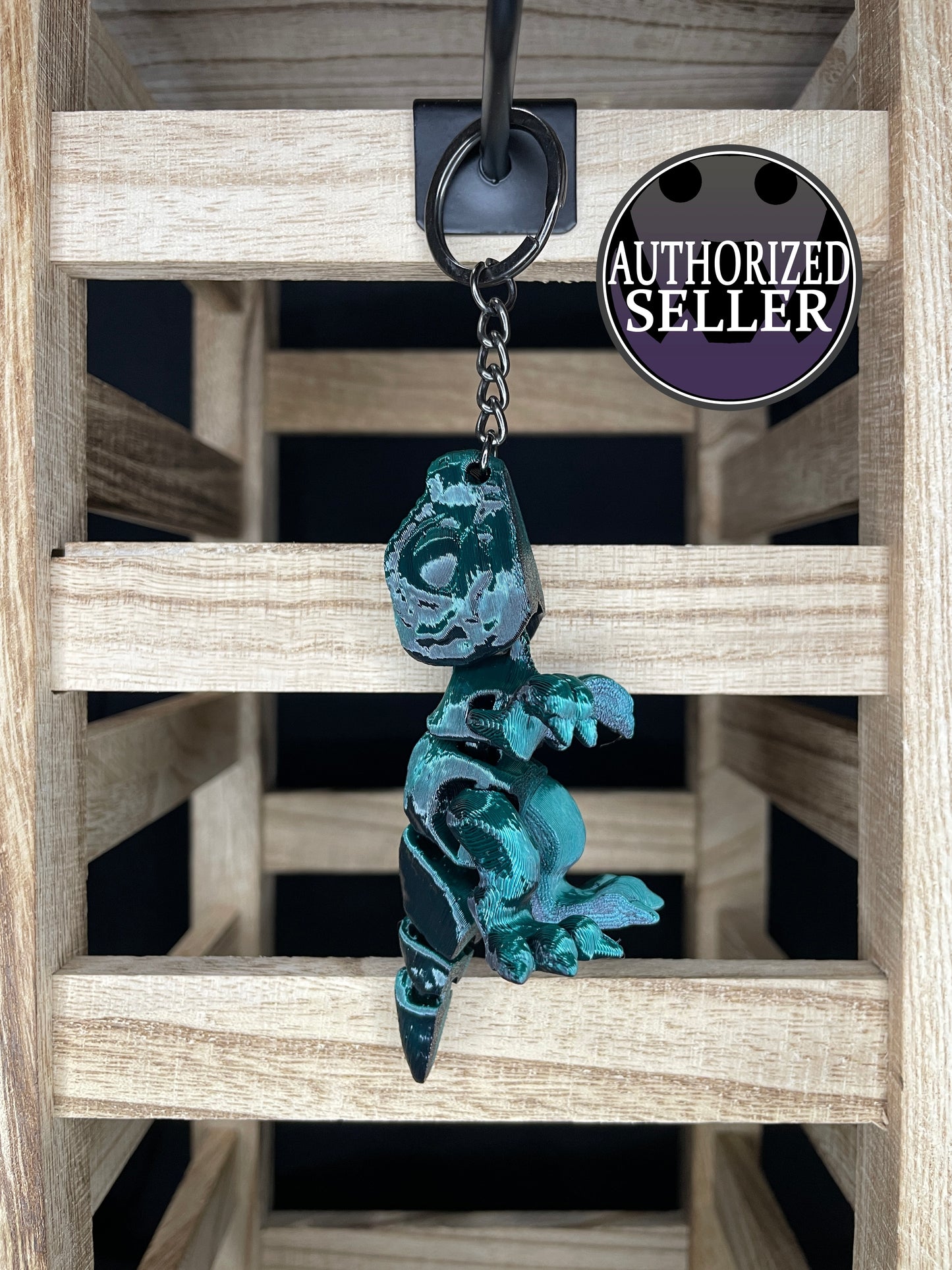 Tiny T-Rex Keychains by Cinderwing3D