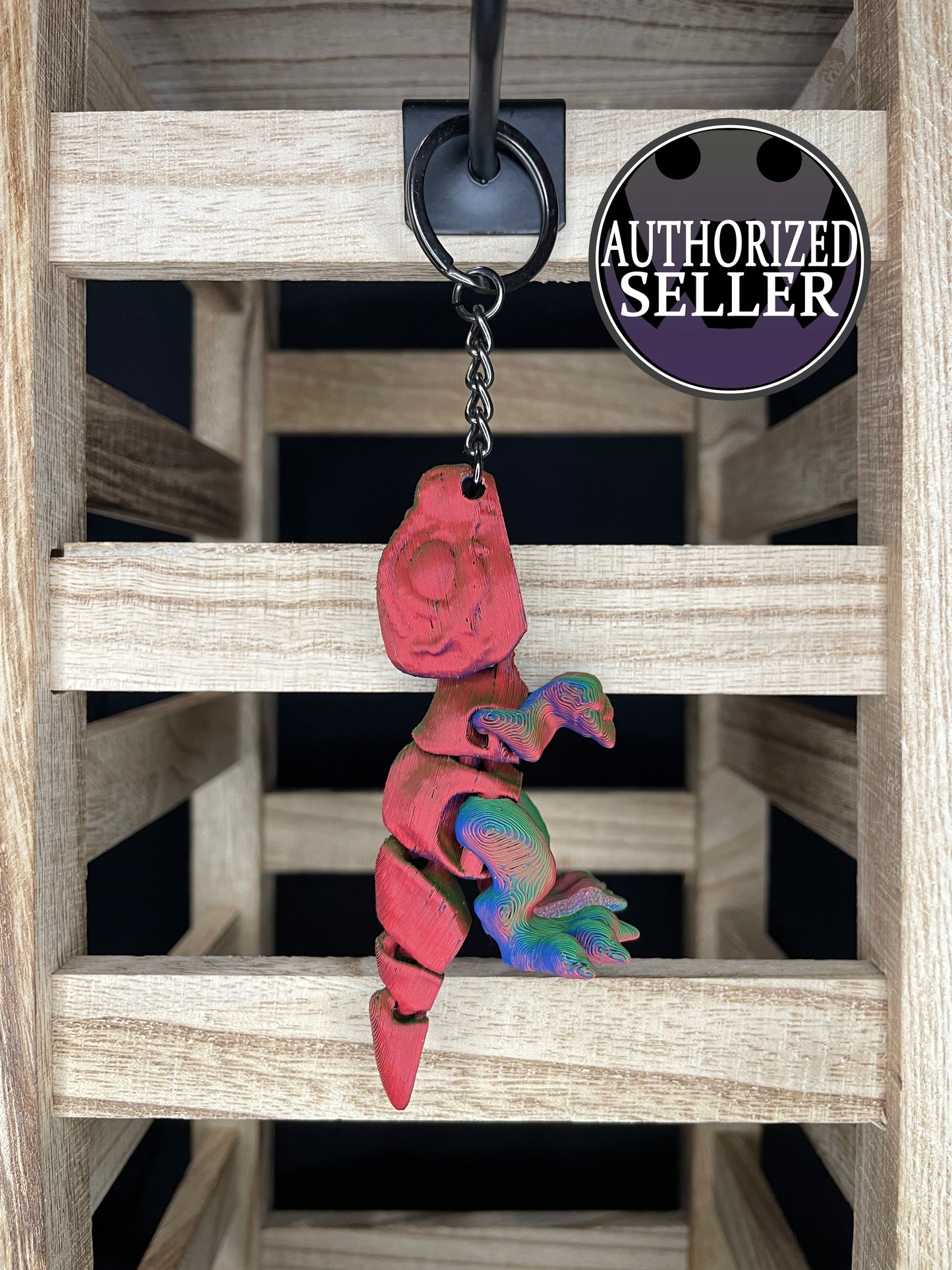 Tiny T-Rex Keychains by Cinderwing3D