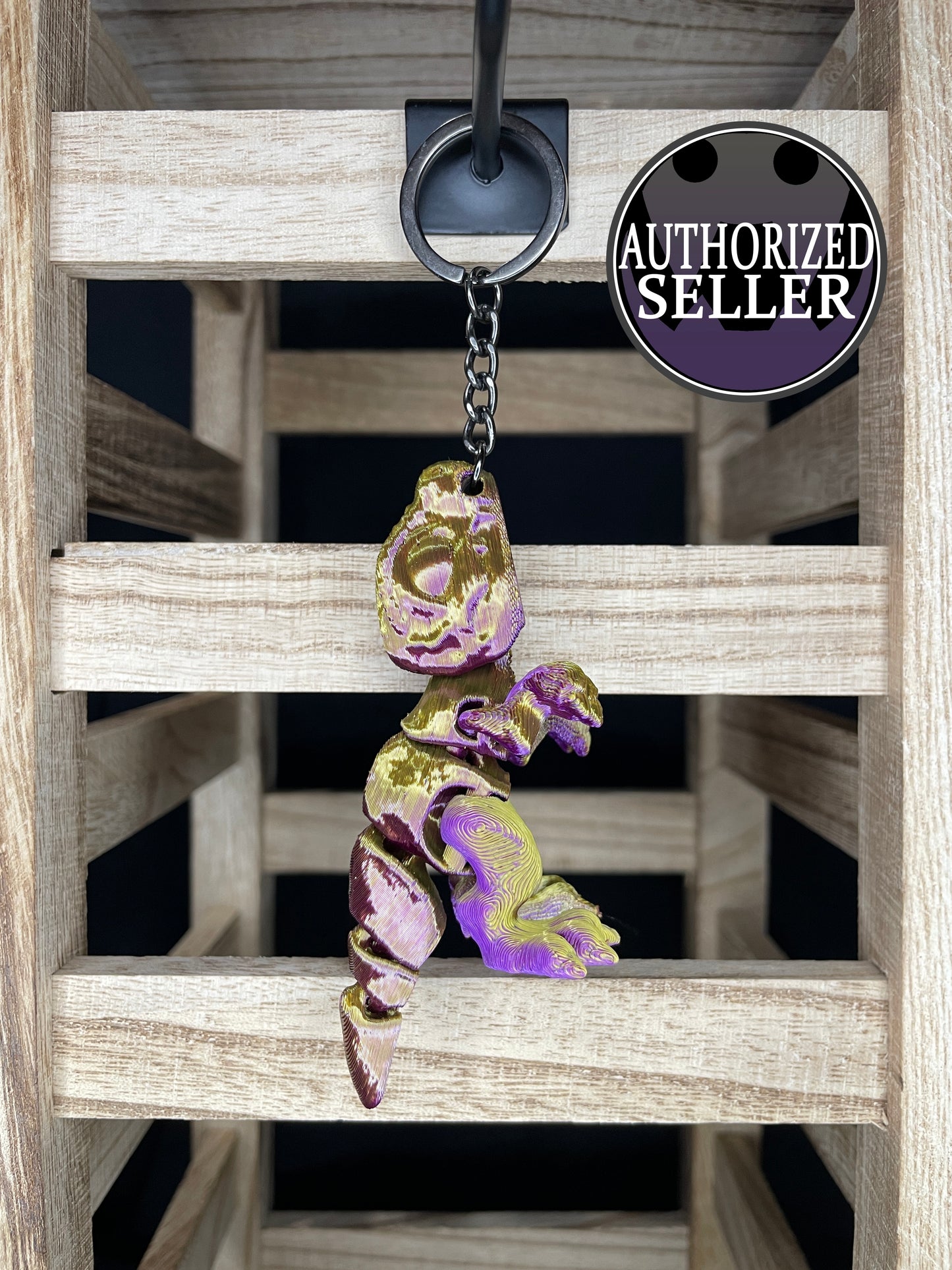Tiny T-Rex Keychains by Cinderwing3D