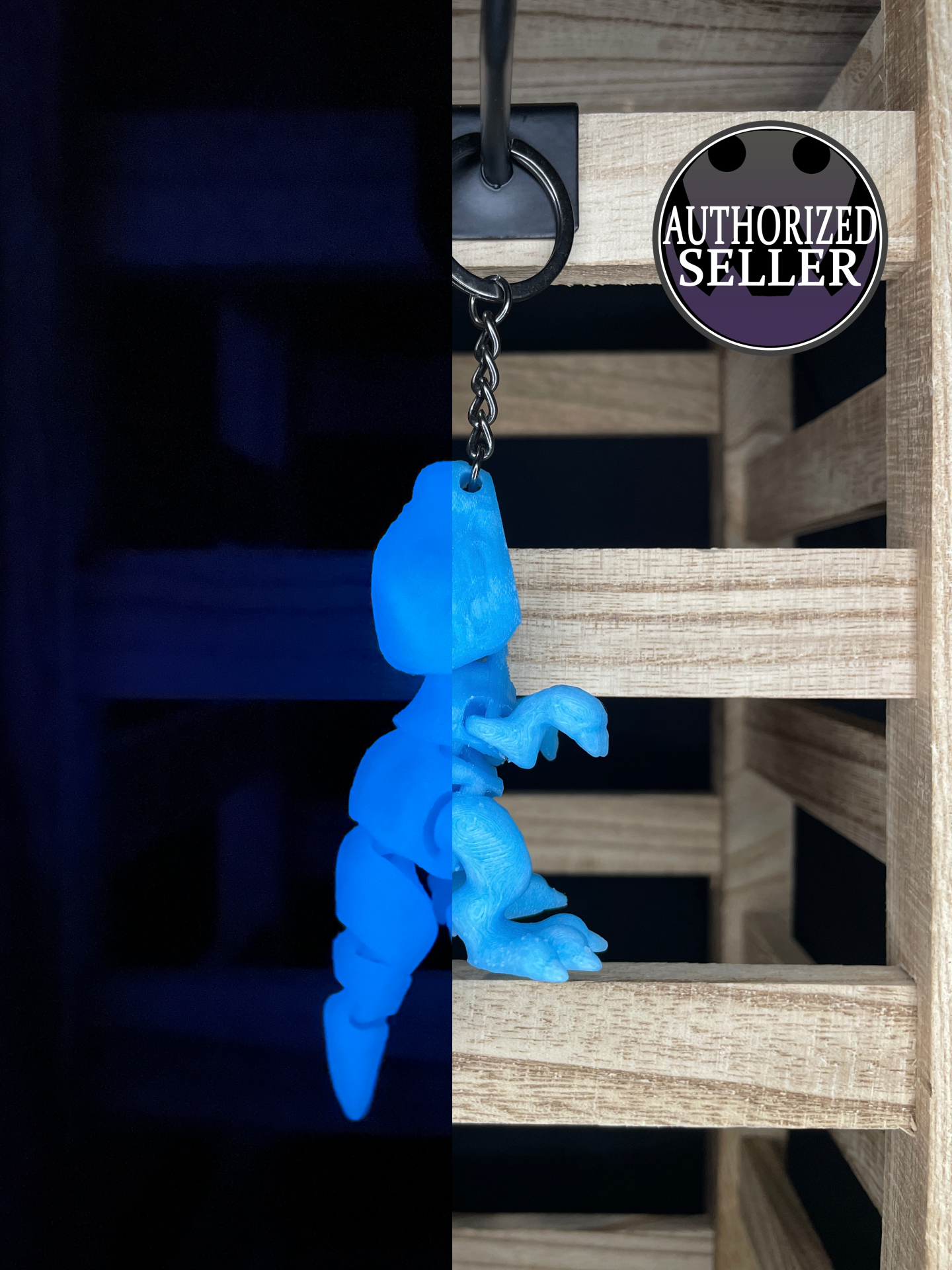 Tiny T-Rex Keychains by Cinderwing3D