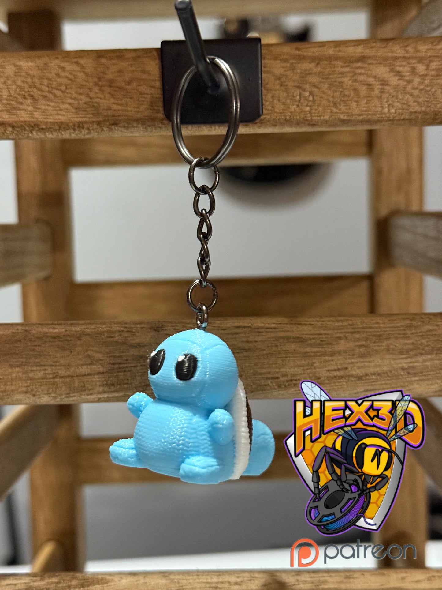 "Knitted" Squirtle Keychain by Hex3D