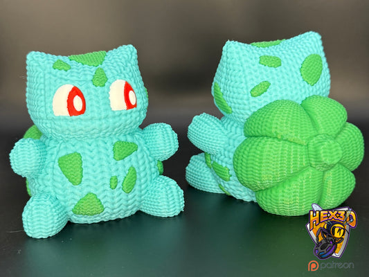 "Knitted" Bulbasaur by Hex3D